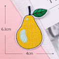 Miniatyrbillede 4 af 5: 16 stk. frugtbroderede stof klistermærker kirsebær ananas