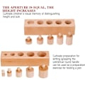 Miniatyrbild 3 av 5: 1 st Montessori Cylinderblockleksakssats för barns tidiga utveckling