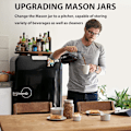 Miniatyrbillede 4 af 5: Hældesnude til Mason Jar til brede Mason Jar, lufttæt Mason Jar