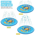 Miniatyrbild 4 av 5: (68\") Splash Pad Sprinkler Barnpool Vattenleksaker, Uppblåsbar Utomhuspool för Barn