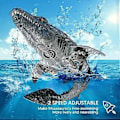 Pikkukuva 4 / 5: Kaukosäädöllä ohjattava Mosasaurus -uima-allaslelu RC-dinosauruksen simulaatio Dino-valo suihke ( )