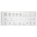Miniatyrbillede 3 af 5: 4 stk. Universal Bga Stencil til Mtk Msm Ipad Cpu Ram Pm Power Ic R