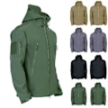 Miniatyrbilde 2 av 5: Vanntett Vinterjakke for Menn Utendørs Taktisk Jakke Myk Skallet Militærjakker (XL Army Green)