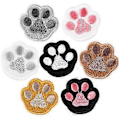 Miniatyrbild 1 av 3: 7 st Paw-mönster Stryk-på-lappar Paw Självhäftande Broderade Applikationer för DIY Kläder Jackor Hattar Väskor