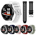 Miniatyrbillede 5 af 5: 22MM Blød Silikone Urrem Udskiftning til Huawei Watch GT 2e - Sort (Sort)