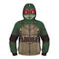 Miniatyrbilde 1 av 3: Barn Gutter Teenage Mutant Ninja Turtles Jakke Full Zip Morsom Hettematte Frakk Hettemaske Yttertøy (8-11 år)