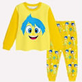 Miniatyrbild 1 av 5: 5-10 år Flickor Barn Inuti Ut 2 Pyjamas Set Joy Cosplay Kostym Långärmad T-shirt Byxor Sovkläder Nattkläder Pjs Outfits (9-10 år)