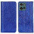 Miniatyrbillede 1 af 5: Til Motorola Edge 50 5G Stand Case Split Læder Litchi Tekstur Wallet Telefon Cover (Style B)