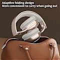 Miniatyrbillede 5 af 5: 2024 Headworn Trådløse Bluetooth Øretelefoner - Maillard Farve Retro Musik Ultra Lang Rækkevidde Øretelefoner (Beige)
