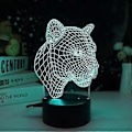 Miniatyrbilde 1 av 5: Enhjørning (D) 3D Illusions nattlys leker, 16 farger skifter smart berøring og fjernkontroll, hjemmedekor LED nattbord skrivebordslampe, jul bursdag