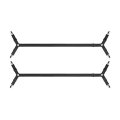 Miniatyrbillede 1 af 5: (2 stropper) Sorte sengeplade suspender stropper - Crisscross sengeplade