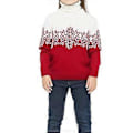 Miniatyrbilde 1 av 5: Julegenser for Familie - Matchende Gensere for Menn, Kvinner og Barn - Stygg Snøfnugg Strikket Pullover Jumper Topper Strikkeplagg (2-3 År Barn)