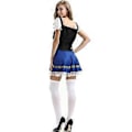 Pikkukuva 3 / 5: Oktoberfest-asut naisille, saksalainen Dirndl-mekko, baijerilainen asu, Drindl-mekko, Oktoberfest-asut, oluttyttö, sininen (M)