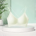 Pikkukuva 4 / 5: Naisten Rintaliivit Jelly Strip Tuki T-paita Rintaliivit Alusvaatteet Push up Rintaliivit Pehmustetut Braletit (XL Vihreä)