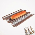 Miniatyrbillede 1 af 5: Gourmet Bage Essentiel, Fransk Brødform Baguetteform, Fortykket Kulstofstål Non-Stick Overflade for Perfekte Bageresultater