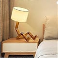Miniatyrbillede 5 af 5: Unik bordlampe, cool træ kreativ svingarmsdesign, elegant skrivebordslampe til soveværelseslæsning, nyhedsbordlampe med justerbare samlinger til stuen