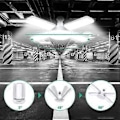 Miniatyrbillede 4 af 5: LED Garagebelysning, Eleganted 60W 6000LM E27 Led Butiksbelysning, Deformerbar LED Loftslampe Pærer 60 Watt Arbejdslampe 6000K til Værksted Enf