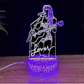 Miniatyrbillede 1 af 4: Taylor Swift 3D LED Natlampe Skrivebordslampe 7 Farver Skiftende med Touch Kontrol Hjem Værelse Bordindretning -NMAOV( A)
