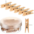 Miniatyrbillede 1 af 5: Promovering Pins med Træclips, Knapper, Korktavle Kunst, Noter