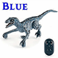 Miniatyrbild 2 av 4: Velociraptor simulering fjärrkontroll dinosaurie ljus och ljudeffekt svängande gående elektrisk modell pojkleksak (grön)