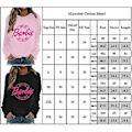 Miniatyrbillede 3 af 3: Barbie Dame Trykt Langærmet T-shirt Sweatshirt Trøje Bluser Topper (XL Sort)