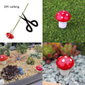 Miniatyrbillede 3 af 4: Sæt med 20 svampeblomsterpotter - Dekoration (10x 2,5 cm, 10x 1,7 cm