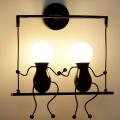 Miniatyrbild 1 av 4: Kreativ Humanoid LED-vägglampa Modern LED-vägglampa Art Deco W