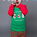 Miniatyrbillede 2 af 3: Julepyjamas til Børn Drenge Piger Pyjamas PJs Sæt Spædbarn Langærmet Toppe Bukser Nattøj Nattøj Juletema Outfits Loungewear (6-7 År C)