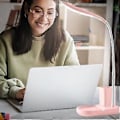 Miniatyrbillede 5 af 5: Automatisk lysende skrivebordslampe, ideel til at reducere øjenbelastning i svage omgivelser, justerbar farvetemperatur skrivebordslampe til forskellige behov, batteri