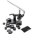 Miniatyrbild 5 av 5: 【Kombinationsversion】Verktygssats för klockreparation + klockpressats, professionell fjäderstångssats, verktygssats för klockarmbandsstift med bärväska, verktygssatser för utbyte av klockbatterier