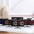 Miniatyrbild 4 av 5: 6,7-tums LED-display Spegelklocka, 3 separata alarm, Ljuskänslig sensor för automatisk dimning, Elegant design, Komplett med datum, temperatur och USB