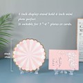 Miniatyrbillede 2 af 5: Klar Plast Plade Staffeli, 12 Pak, Klar, 5 Tommer, Display Stativ