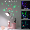 Miniatyrbillede 2 af 5: Børne skrivebordslampe, skrivebordslampe med penneholder, automatisk farve