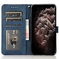 Miniatyrbillede 2 af 5: Cover i læder til Samsung Galaxy A26 5G med farvesplejsning, pung og stativ samt håndledsrem (Style E)