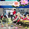 Miniatyrbillede 4 af 5: Dam Pynt, Flydende Blomster Realistisk Design Langvarig Holdbarhed til Have Dekoration, Akvarium Indretning (5 stk)