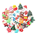 Miniatyrbillede 1 af 2: 50 stk. Blanke Resin-Vedhæng Julecharms Pynt Håndværk Dekoration (Assorteret Mønster)