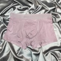 Miniatyrbild 1 av 2: Herr Boxershorts Sömlös Modal Bomull 3XL Storlek Mid-Waist Svett-absorberande Andas Bekväm Enfärgad Pojkar Boxershorts Underkläder-Dousha-2XL