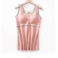 Miniatyrbilde 1 av 5: Dameundertøy for feber nye dame plysj termisk undertøysett plysj høstvarme (2XL Rosa)