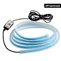 Miniatyrbilde 3 av 5: LED-lysstripe for panseret - DRL-blinklys, 150 cm, vanntett, enkel installasjon, ideelt for biler, tilhengere, lastebiler ( )