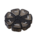 Miniatyrbillede 2 af 3: 7 dages ugentlig pilleorganisator Tryk for at åbne 7 store kronbladformede rum