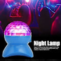 Miniatyrbilde 2 av 5: RGB LED Stjerneprojektorlampe 360 Graders Automatisk Roterende Bluetooth U Disk Musikk Nattlys Dekor