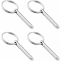 Miniatyrbilde 1 av 4: 4 stk hurtigutløserkulepinner, 316 rustfritt stål 6,3 mm diameter