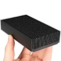 Miniatyrbillede 5 af 5: Aluminium Køleplade 4.72 x 2.72 x 1.06 Tommer /120 x 69 x 27 mm Køleplade Sort Oxid Radiator