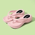 Miniatyrbillede 2 af 5: Strand Slippers Sommer Slippers 6cm Tykke Såler Flip Flops Sommer Slippers Til Kvinder Bløde Eva Strand Skridsikre Sandaler Multi-farve Valgfri(35 36 pink)