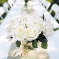 Miniatyrbillede 3 af 5: 10 stk. Hvide Kunstige Blomster og Silke Juledekorationer Flow