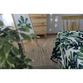 Miniatyrbild 4 av 5: Drizzle Duken med Växter Monstera Palm Grön Blad Rektangulär T
