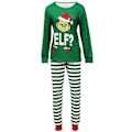 Miniatyrbild 1 av 3: Julgrinch Familjematchande Pyjamas Pyjamas Set Topp Randig Byxor Outfit Sovkläder Jul Nattunderkläder För Män Kvinnor Unisex Barn Barn Baby (XL Mamma)