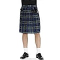 Miniatyrbild 3 av 4: Irländsk Pläd Grön Kilt - Skotsk St Patrick's Grön Plisserad Kostym Tartan Kjol Kilt Kläder För Män Och Kvinnor (L blå)