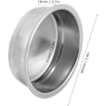 Miniatyrbillede 3 af 5: 51mm rustfrit kaffefilter i rustfrit stål, enkelt lag