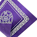 Miniatyrbilde 2 av 2: Tarotkort-duk med rutenett, astrologi, spådom, alter, fløyelsmatte, 49*49cm (lilla)